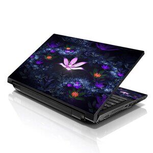 LSS 15.6 & 17.3 Inches Laptop Notebook Skin Sticker Decal - Lotus Pond Flowers